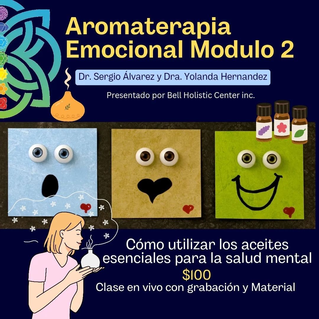 Hoy a las 7 pm estamos en vivo para compartir nuestro m&oacute;dulo n&uacute;mero 2 en nuestra serie de diplomado en aromaterapia. En esta clase estaremos hablando sobre los trastornos emocionales cu&aacute;les son sus factores c&oacute;mo se manifie