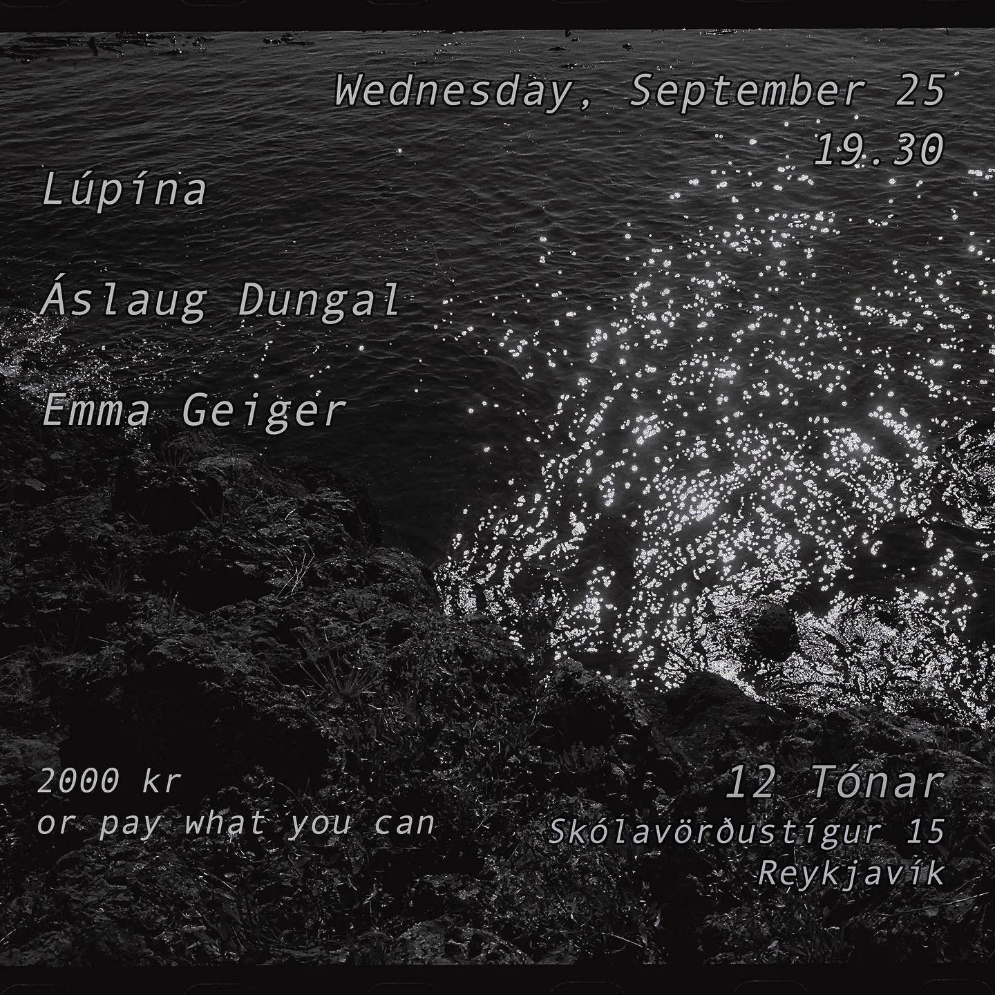 ~ september 25th @12_tonar Joe and I play in Reykjav&iacute;k with dreamiest songwriters @lupina.is &amp; @aslaugdungal ~ 

sparkling sea photo taken while on san juan island, wa