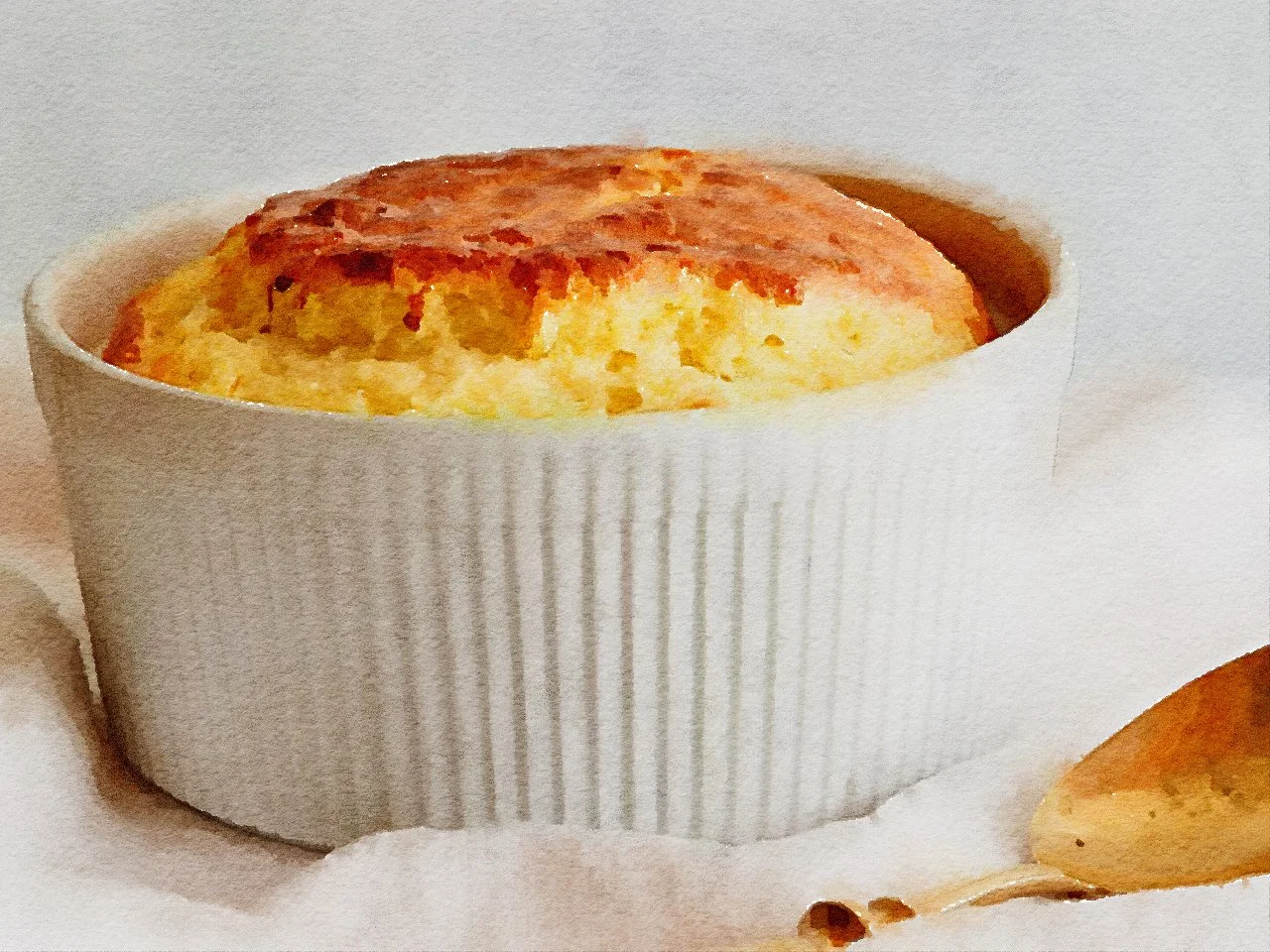 Keto Coconut Cheese Souffle