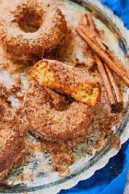 Creating Traditions. Keto Apple Donuts