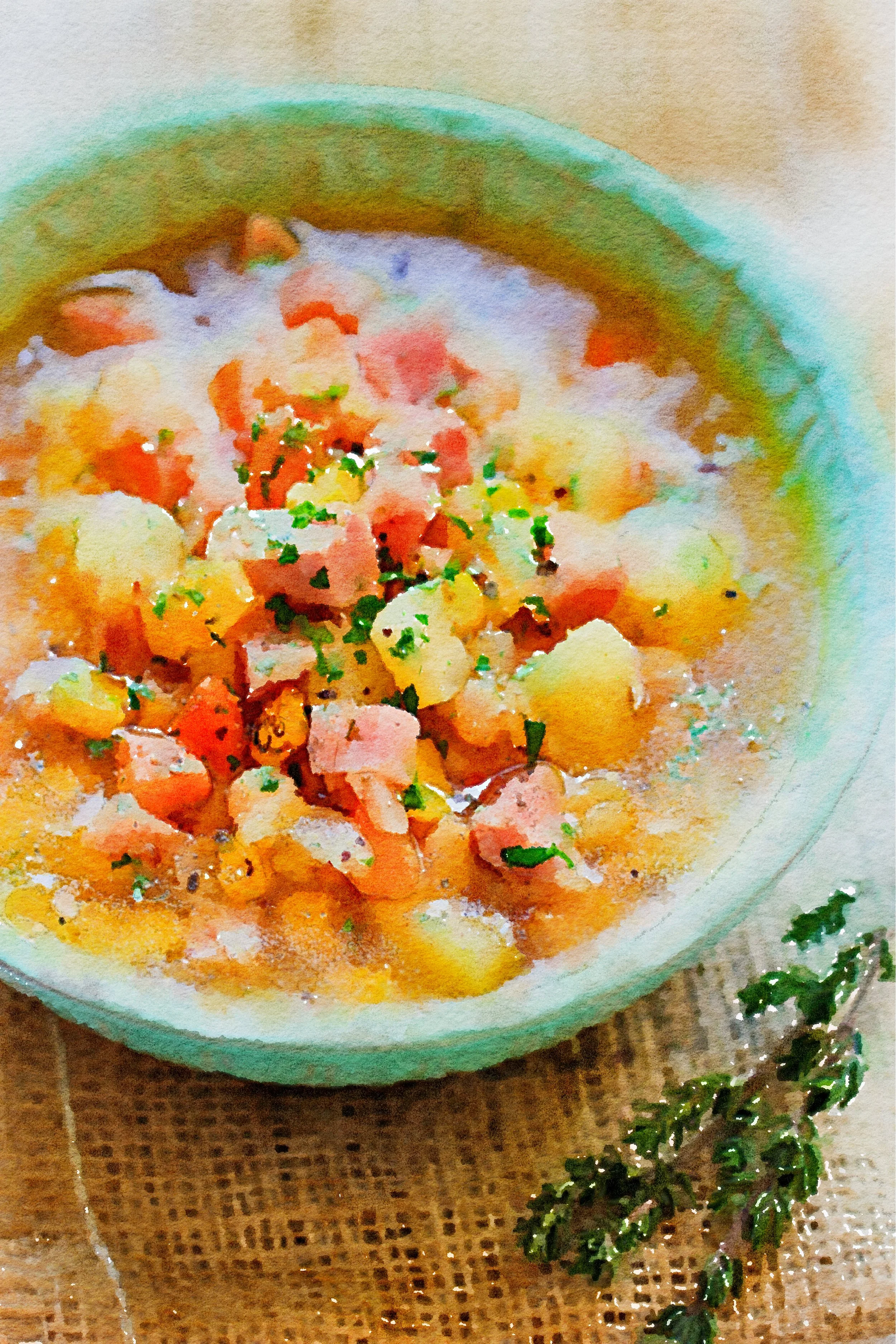 Leftover Hambone Soup