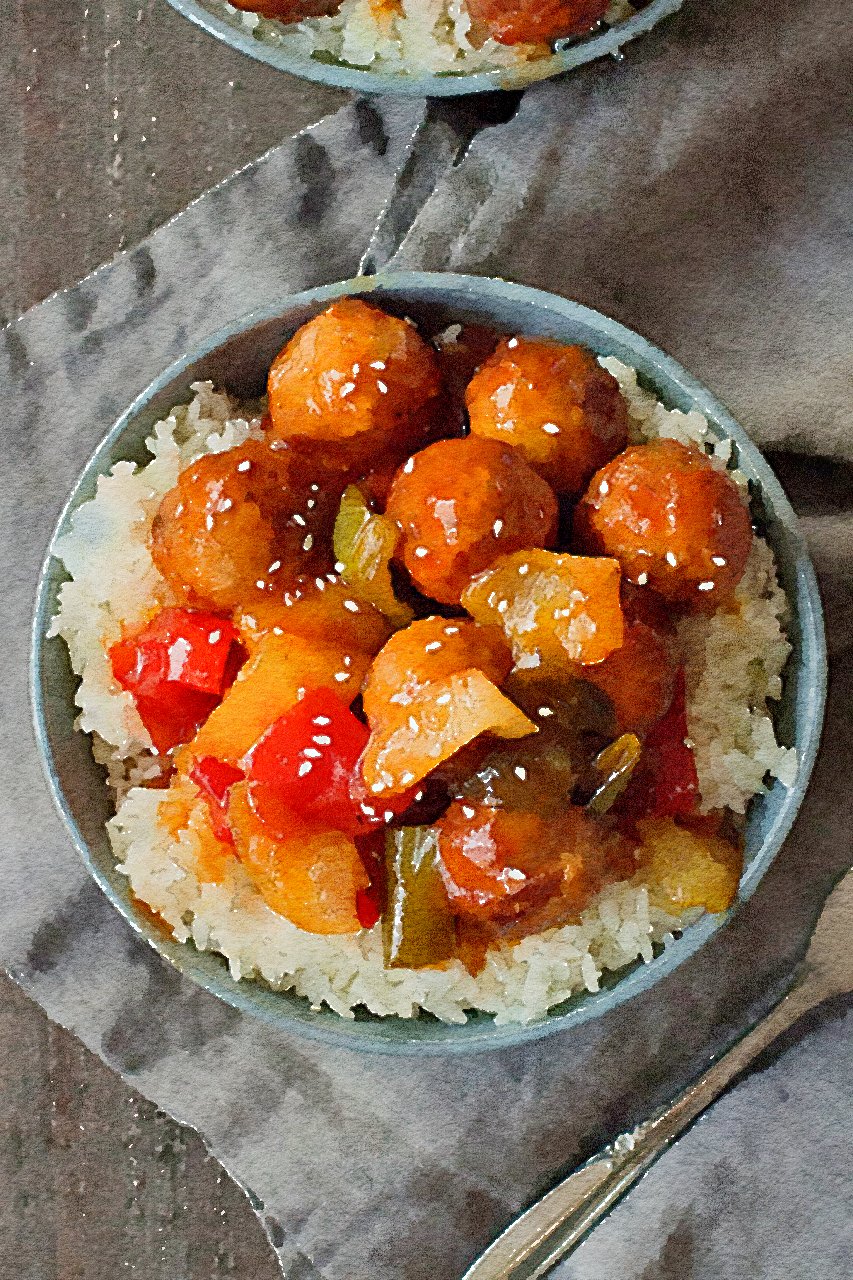 Sweet and Sour BBQ Meatballs