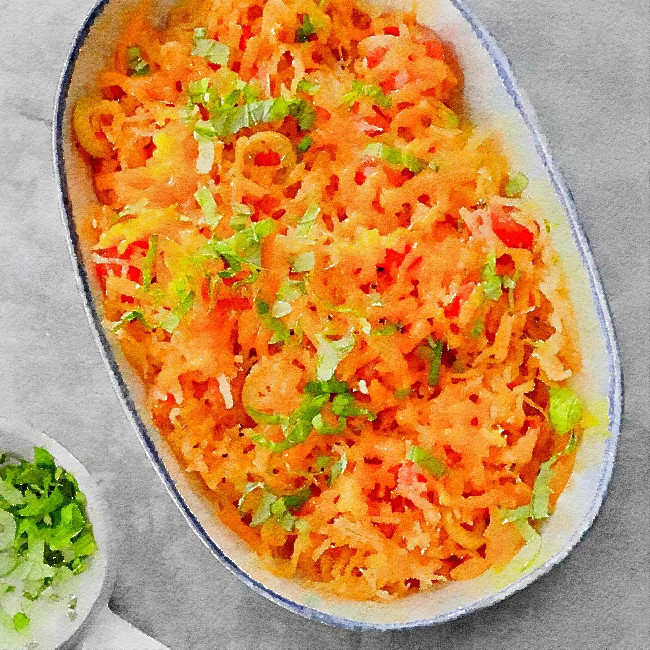 Spaghetti Squash with Tomatoes and Olives