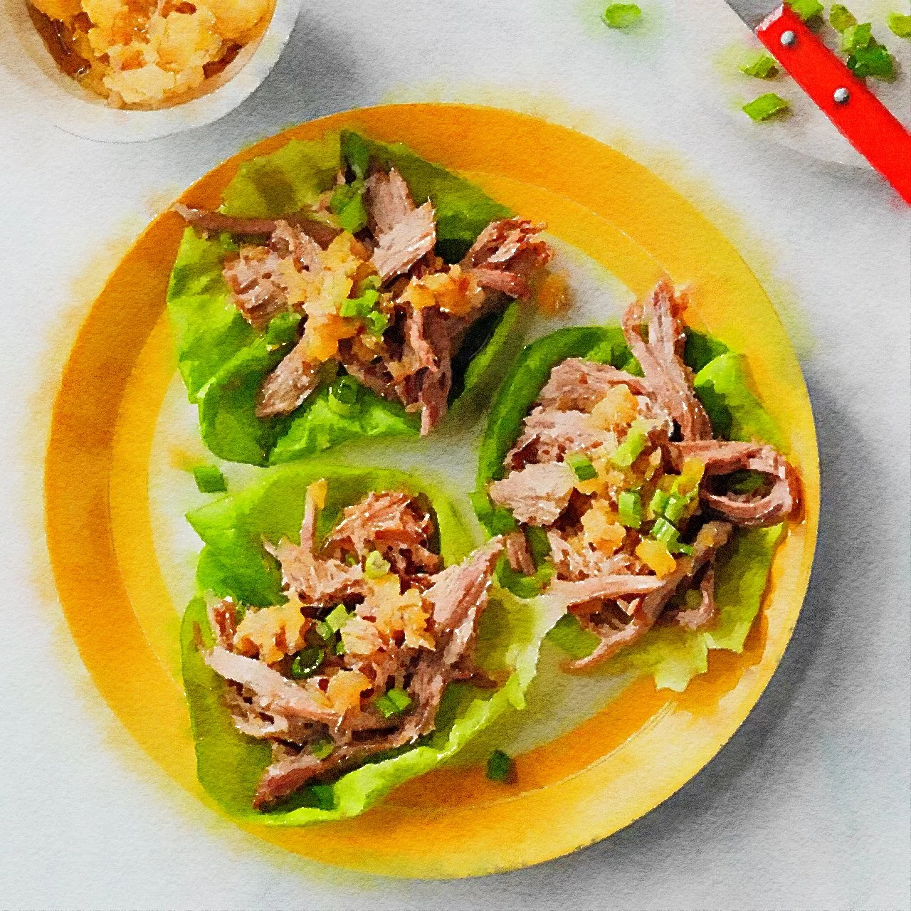 Hawaiian Pulled Pork Lettuce Wraps