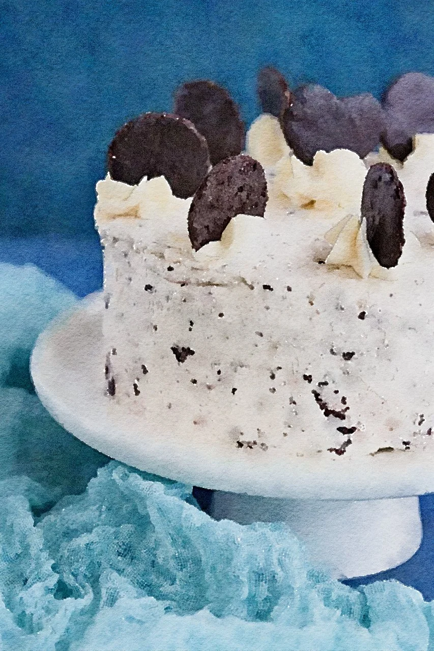 SUGAR-FREE Oreo Copy Cat Chocolate Cookie Cake