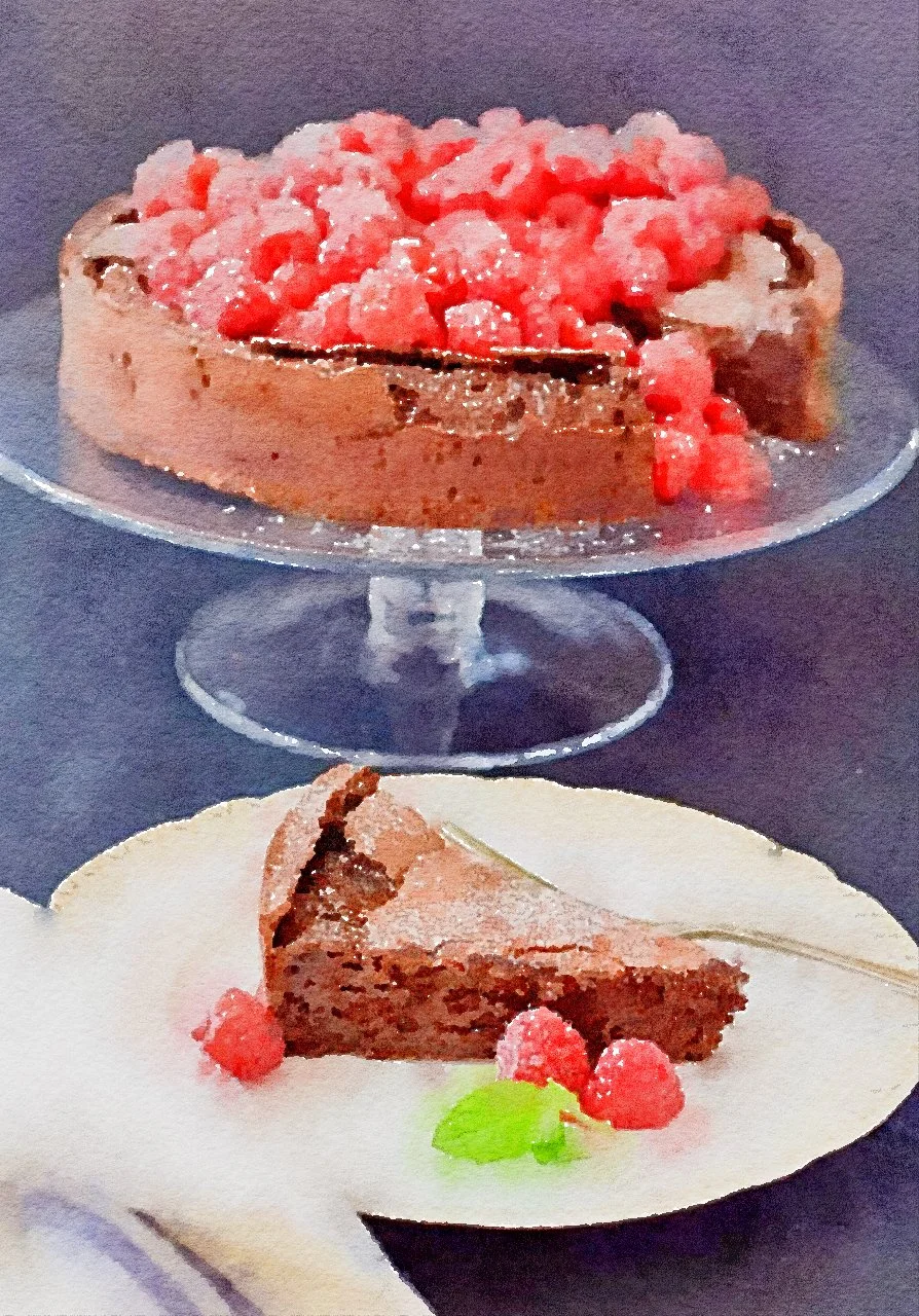 Flourless Chocolate Date Cake