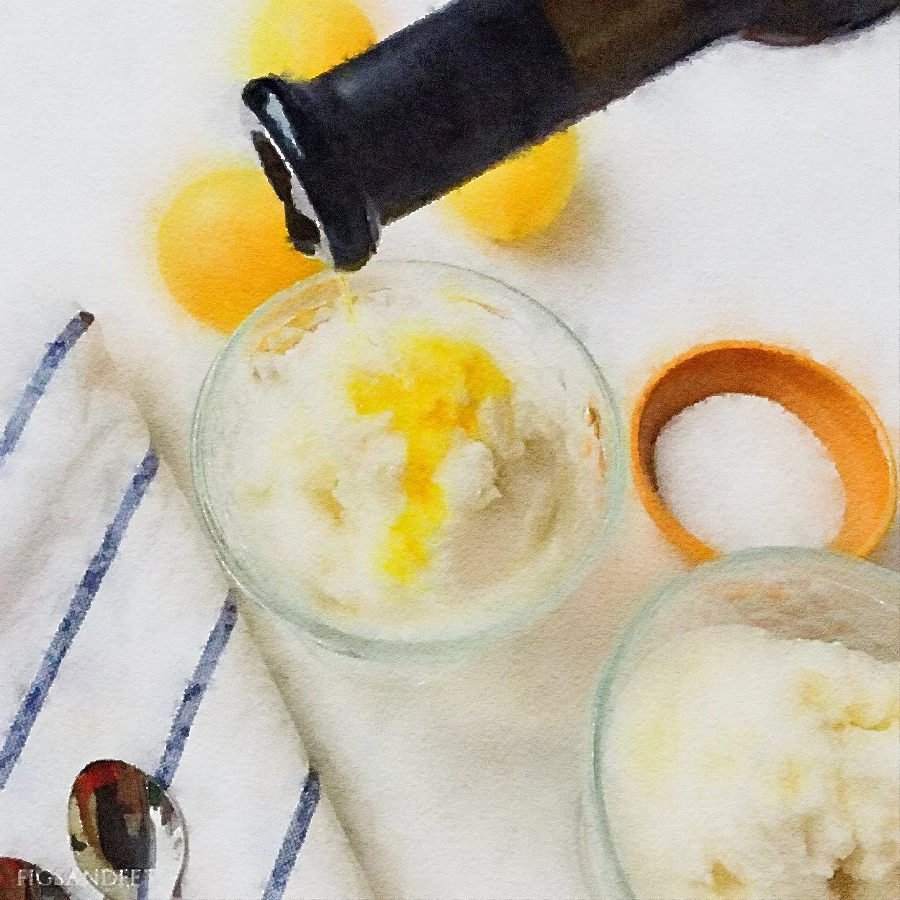 Souvla Copycat Frozen Greek Yogurt with Olive oil
