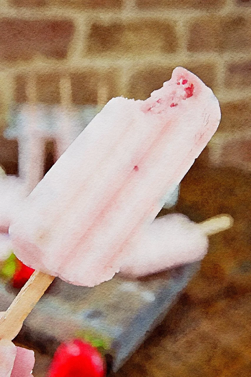 Strawberry Coconut Cream Popsicles