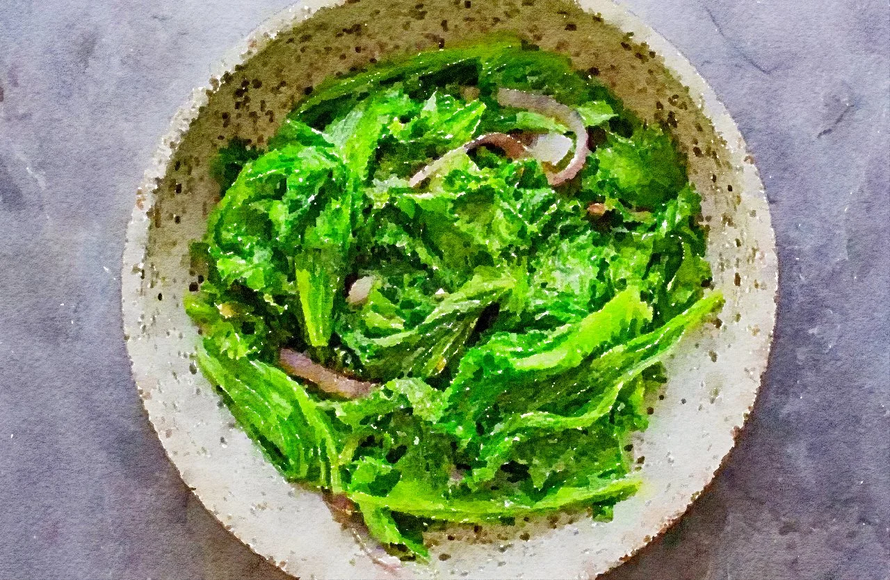 Sautéed Dandelion, Kale, Chard, and Radicchio