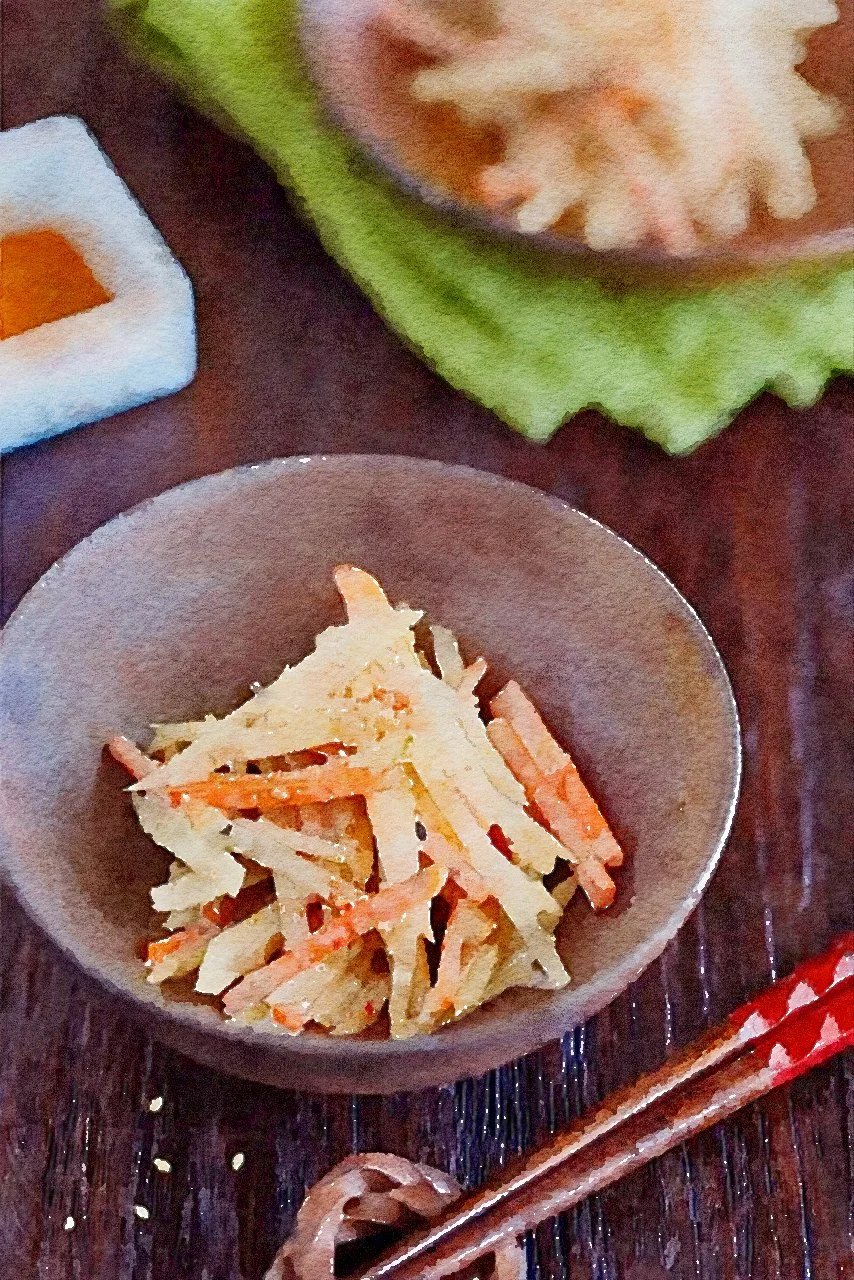 Gobo Salad (Japanese Burdock Root Salad)