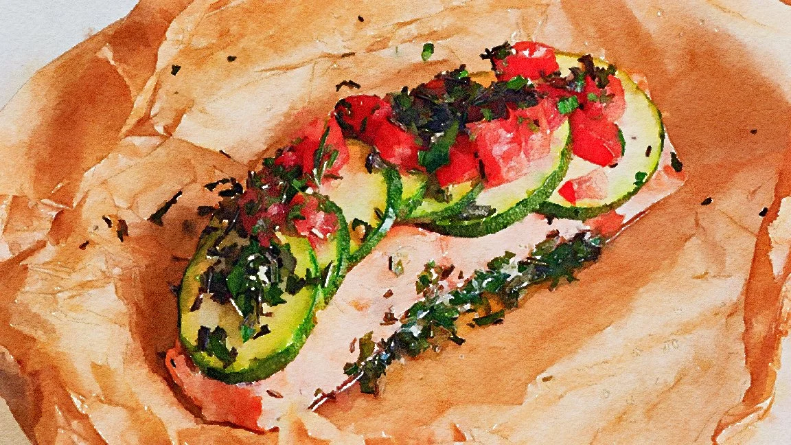 Salmon en Papillote