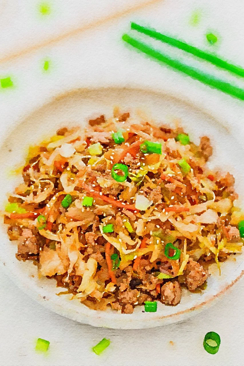 Chicken Egg Roll Bowl
