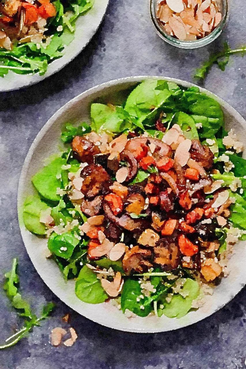 Balsamic, Nutty, Warm Quinoa Salad