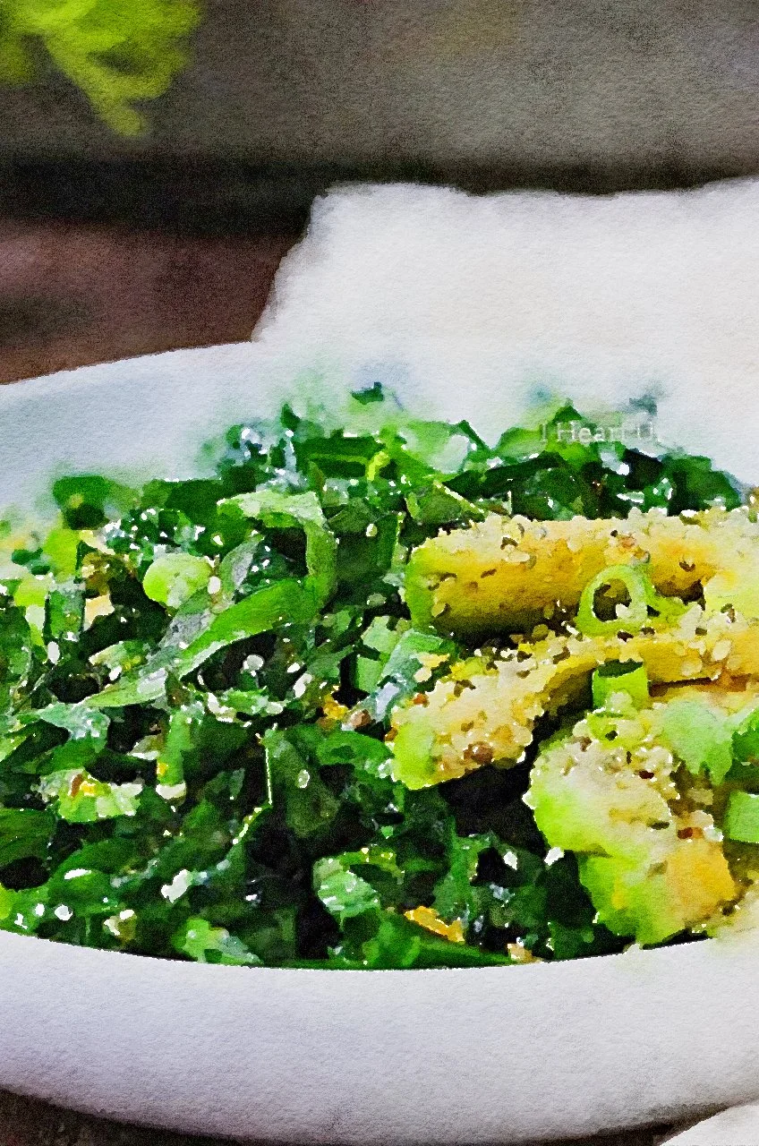 Triple Green Kale Salad