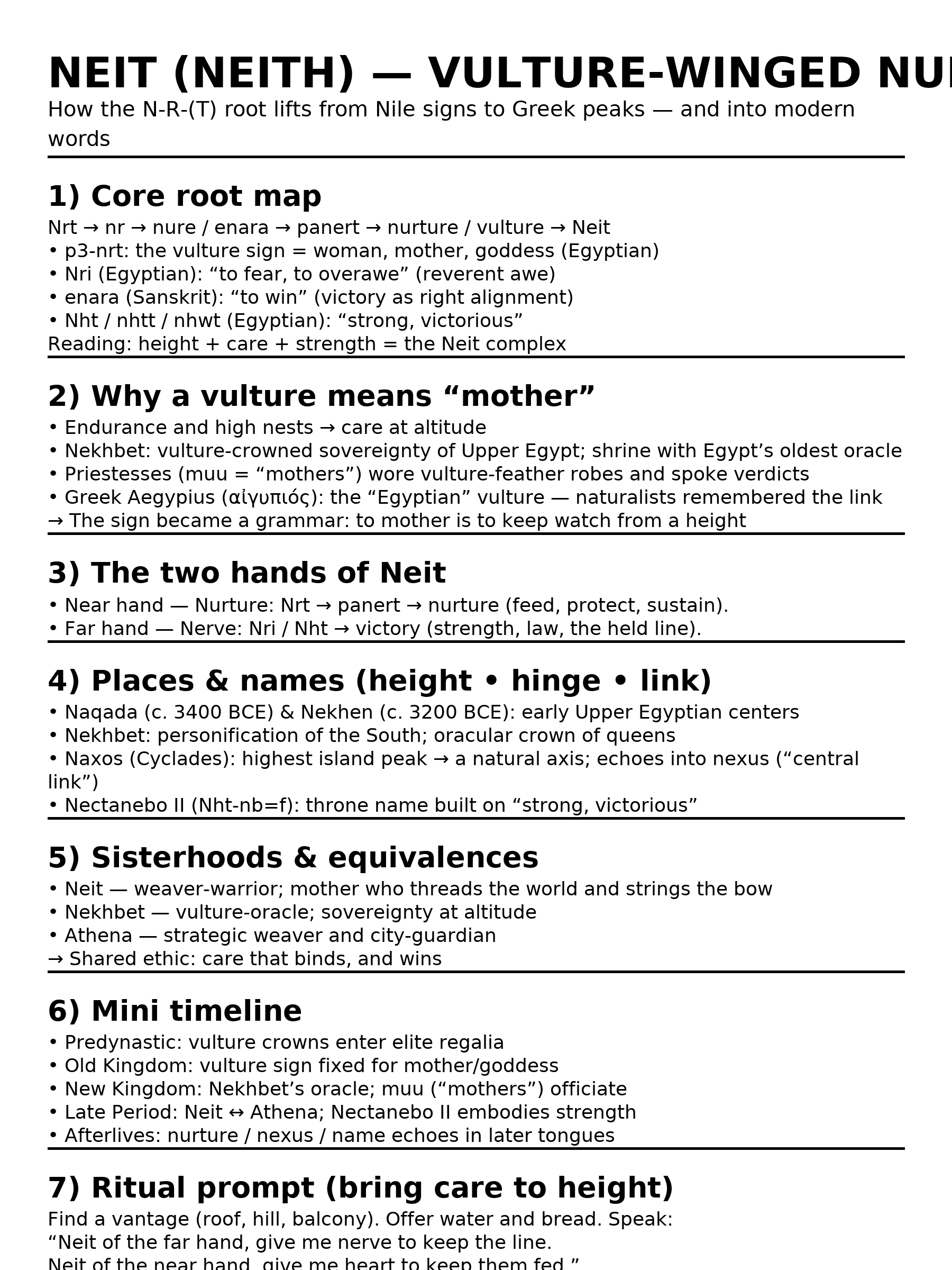 Neit, Goddess of Night