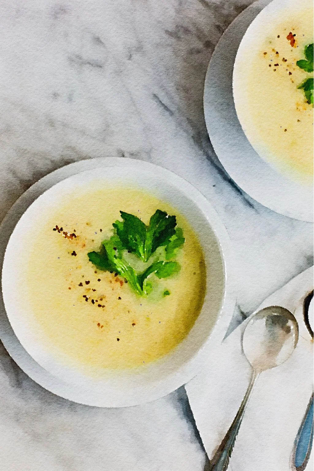 Cream of Celery Soup (Dairy free)
