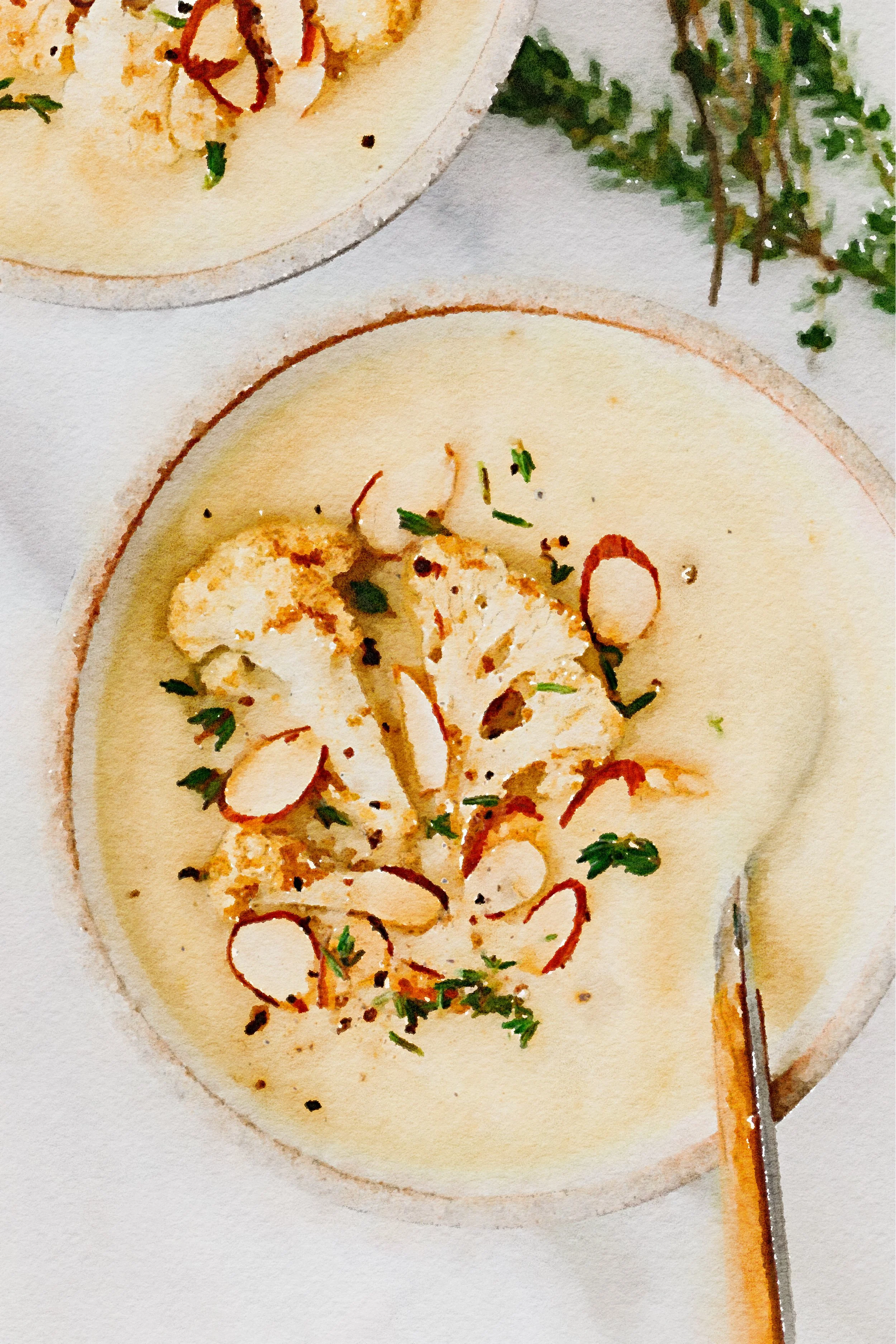 Roasted Cauliflower Soup
