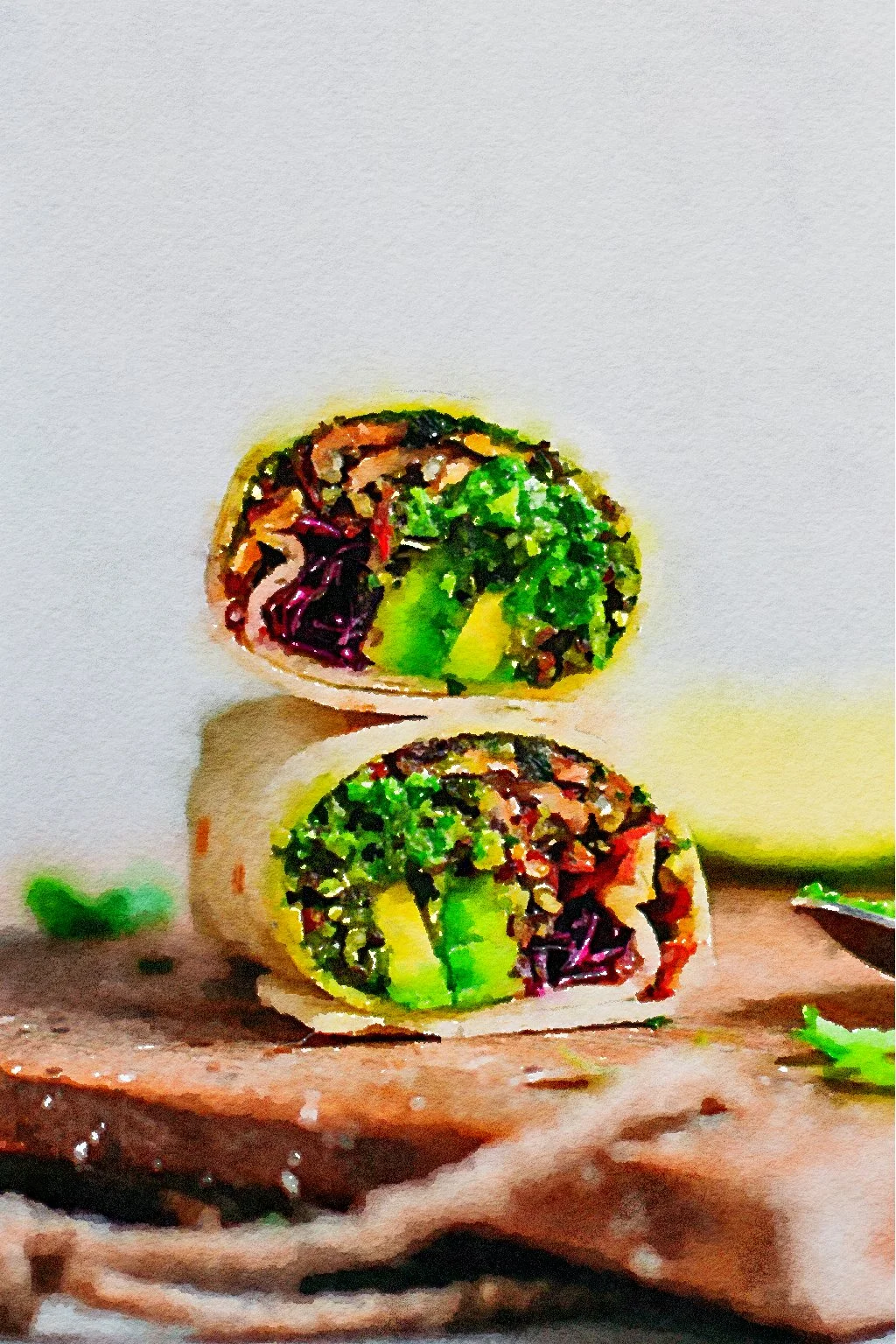 Pesto Quinoa Wrap