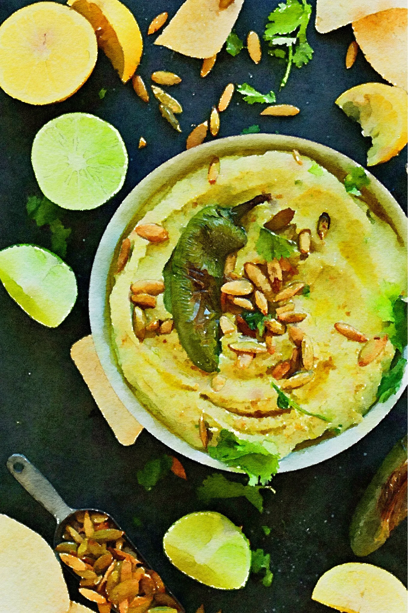 Roasted Jalopeno Hummus