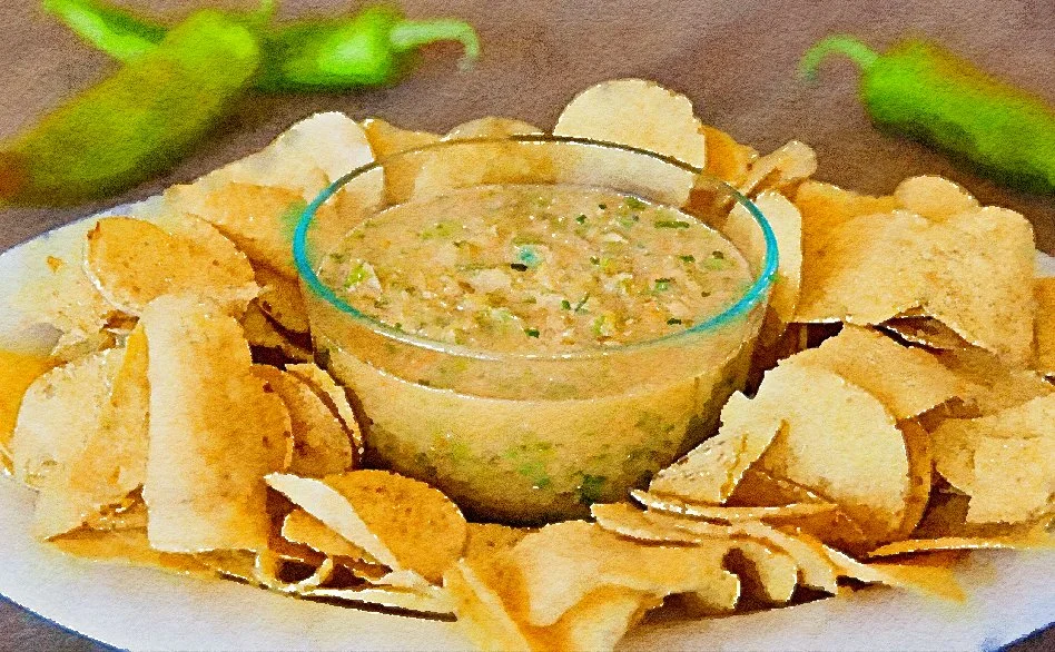 Roasted Hatch Chile and Tomatillo Salsa