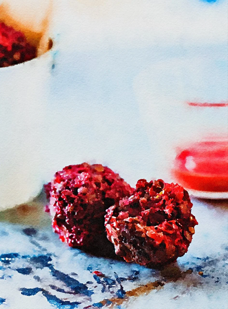 Beet Balls with Goat Cheese