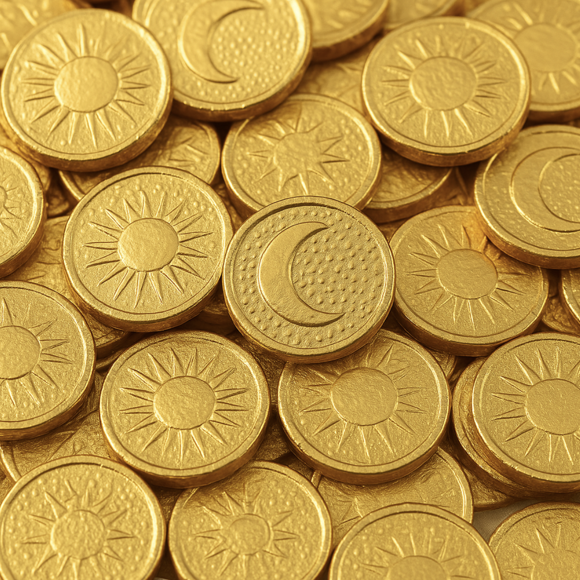 Sugar-Free Chocolate Gold Coins Recipe