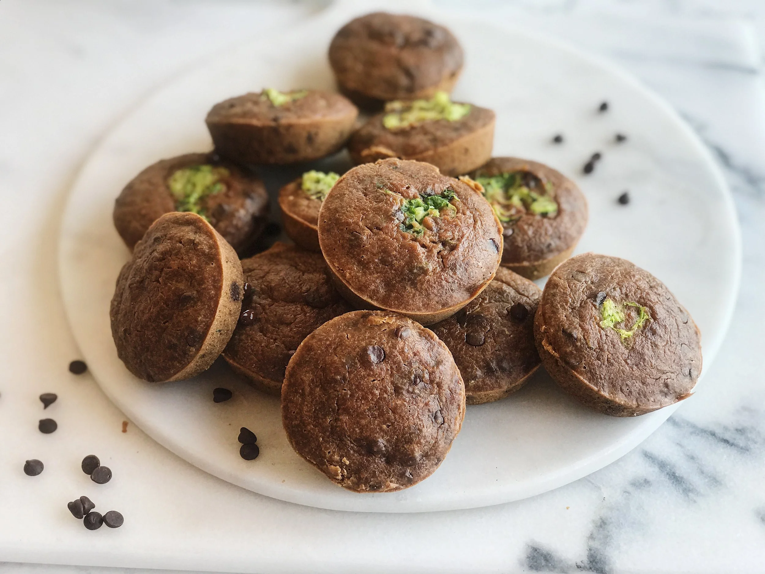 Zucchini Chocolate Muffins - Vegan, GF & Nut Free