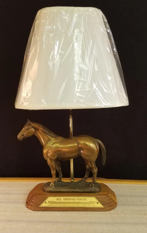 American Quarter Horse Trophy Lamp