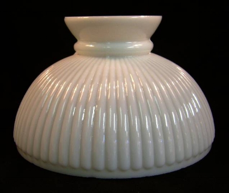 USA #SH525 New 10" Opal White Milk Glass Lamp Shade Designed for Aladdin Lamps 
