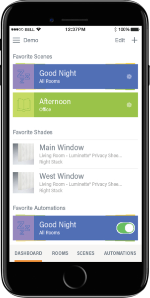 Hunter Douglas Motorization App