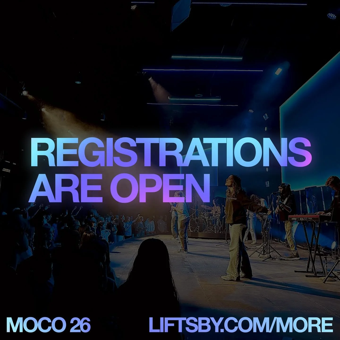 MOCO REGISTRATIONS ARE OPEN NOW!!!!! We are SOOOO excited for MORE this year!!!! 

Want to sign up?!?! Just go to: 
liftsby.com/more