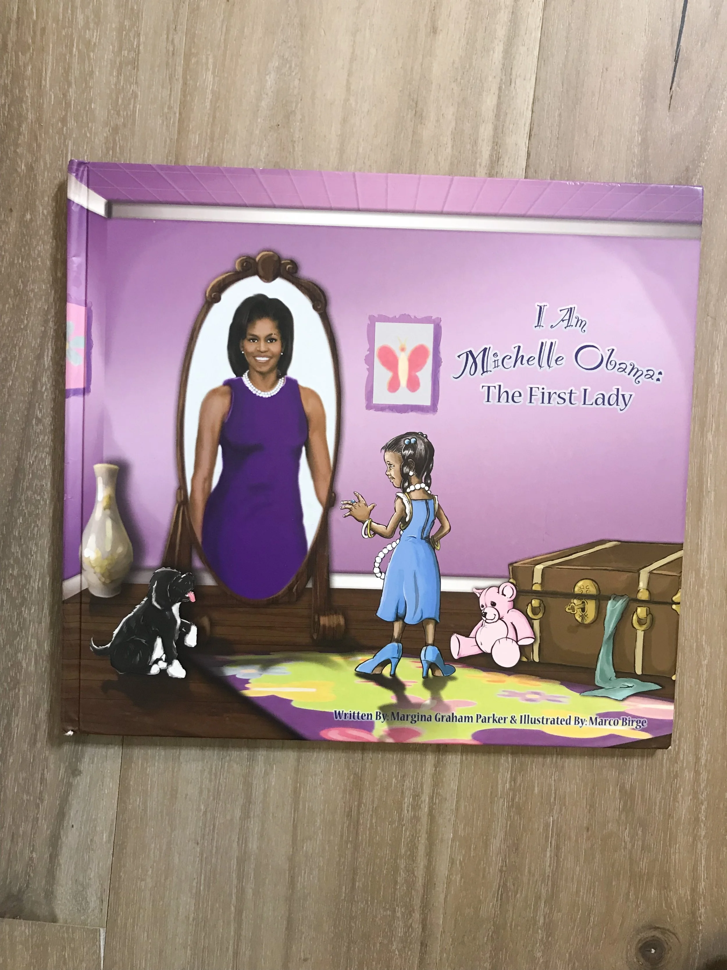 We purchased this book for Elle at an African American festival. Elle was about a year old and I swore it would be a keepsake since we had finally had our first Black President! But I’m a mom first and when Elle got older and more aware of current day events she just had to read this story.