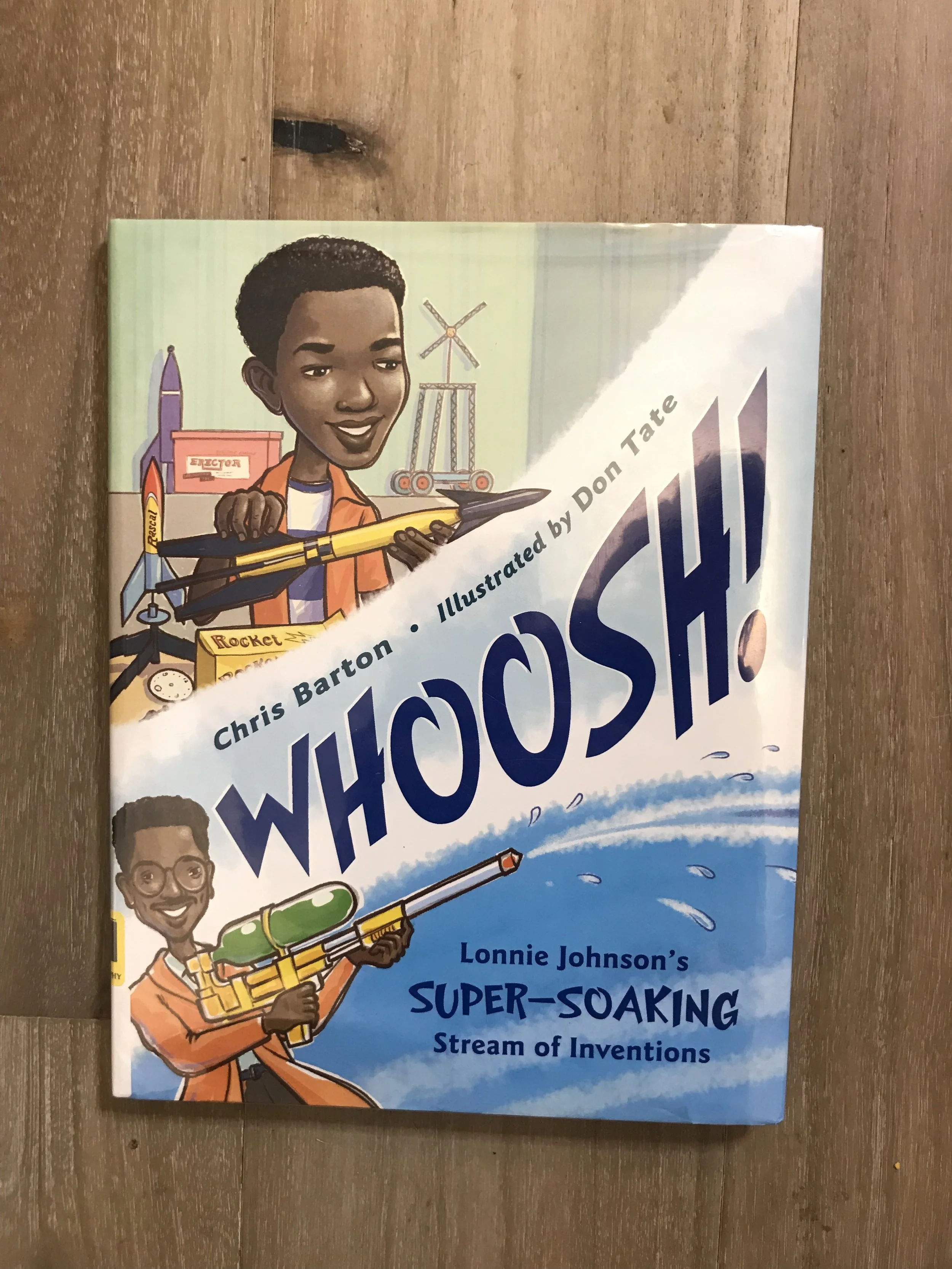 We borrowed this book form our local library . The kids really enjoyed this one and I was able to tell the kids stories of me and my super soaker growing up . I am going to purchase this book as well.