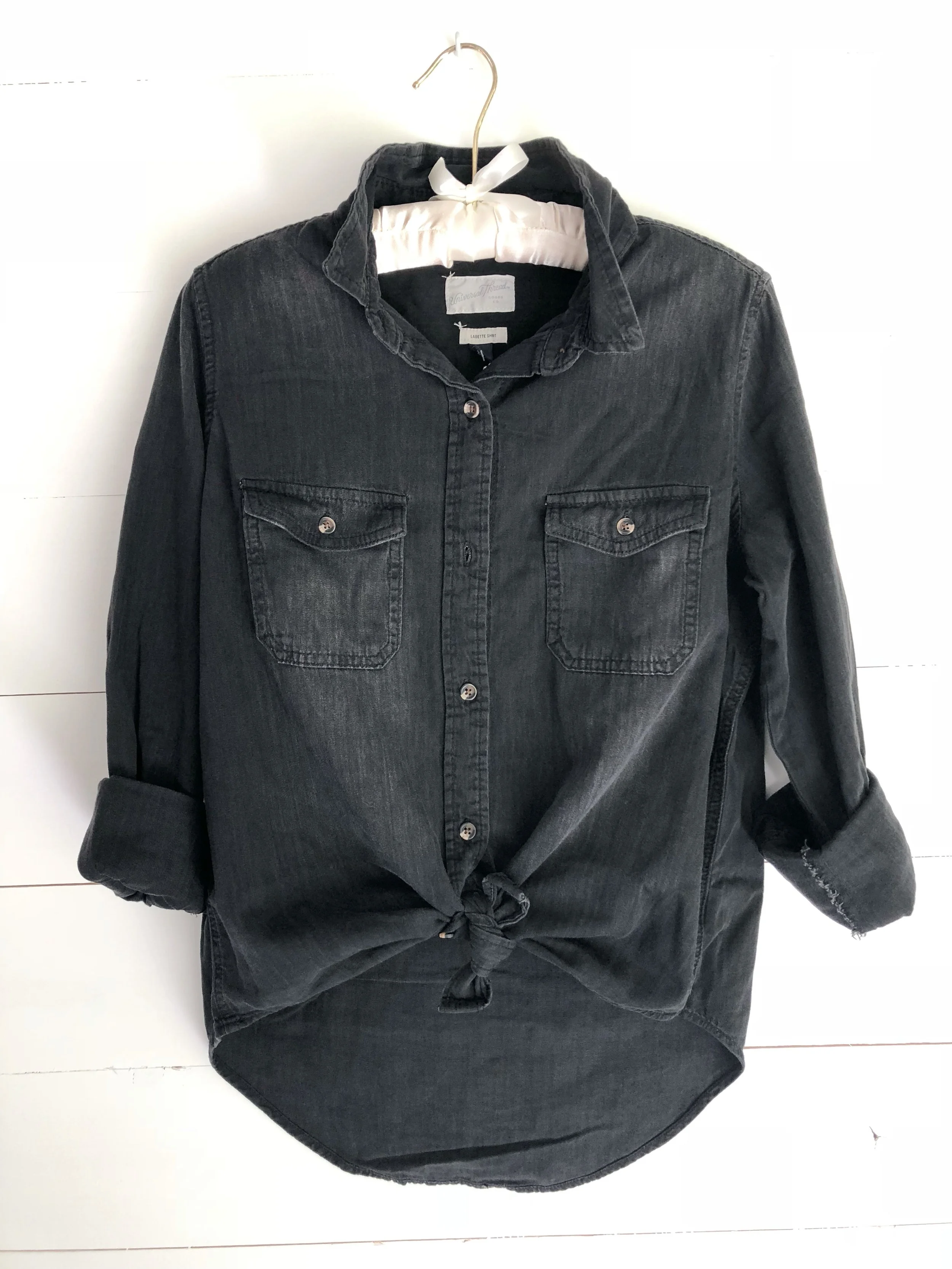 Black Target Button down. 