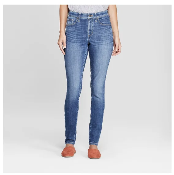 Target highest rise medium wash jeans