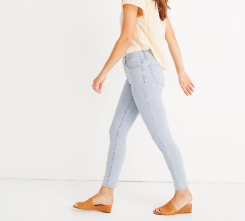 Madewell 10" high rise striped Denim