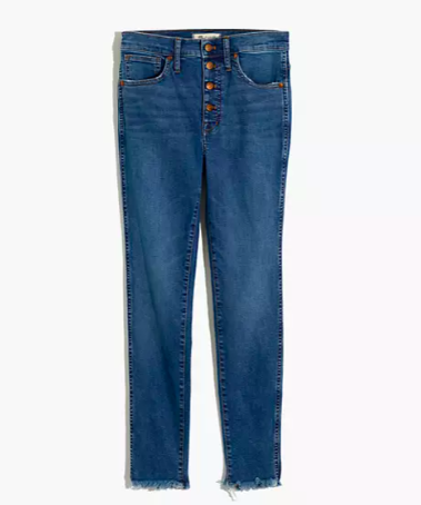 Madewell button front denim