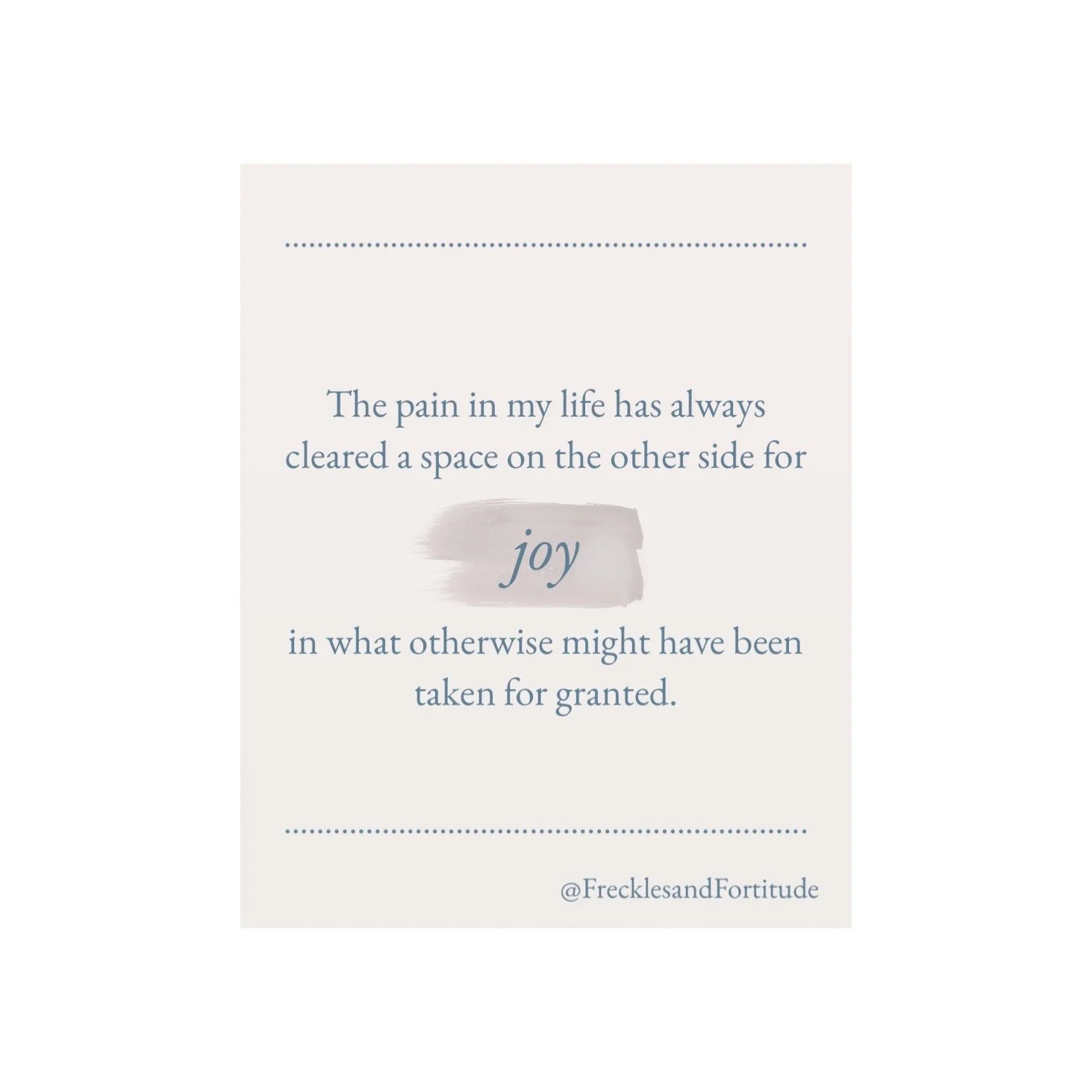 When the Pain Subsides