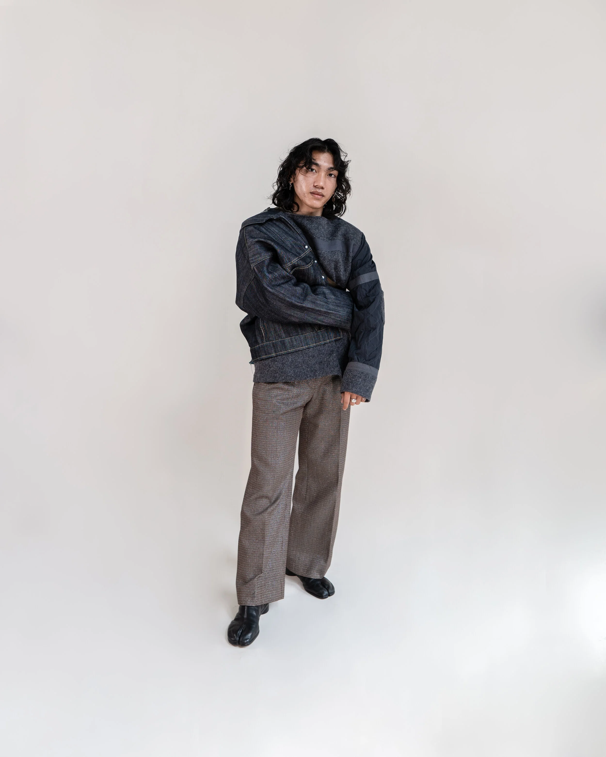 utilitywear_utilitygarments_designer_japaneseselvedgedenim_halfjacket_outwearaccessory_armguard_denimjacket_truckerjacket_kimono_cutandsew_madeinus_editorial_avantgarde_deconstructed_fashion_ss21_driesvannoten_maisonmartinmargiela_eltonlouie%0A_3459…