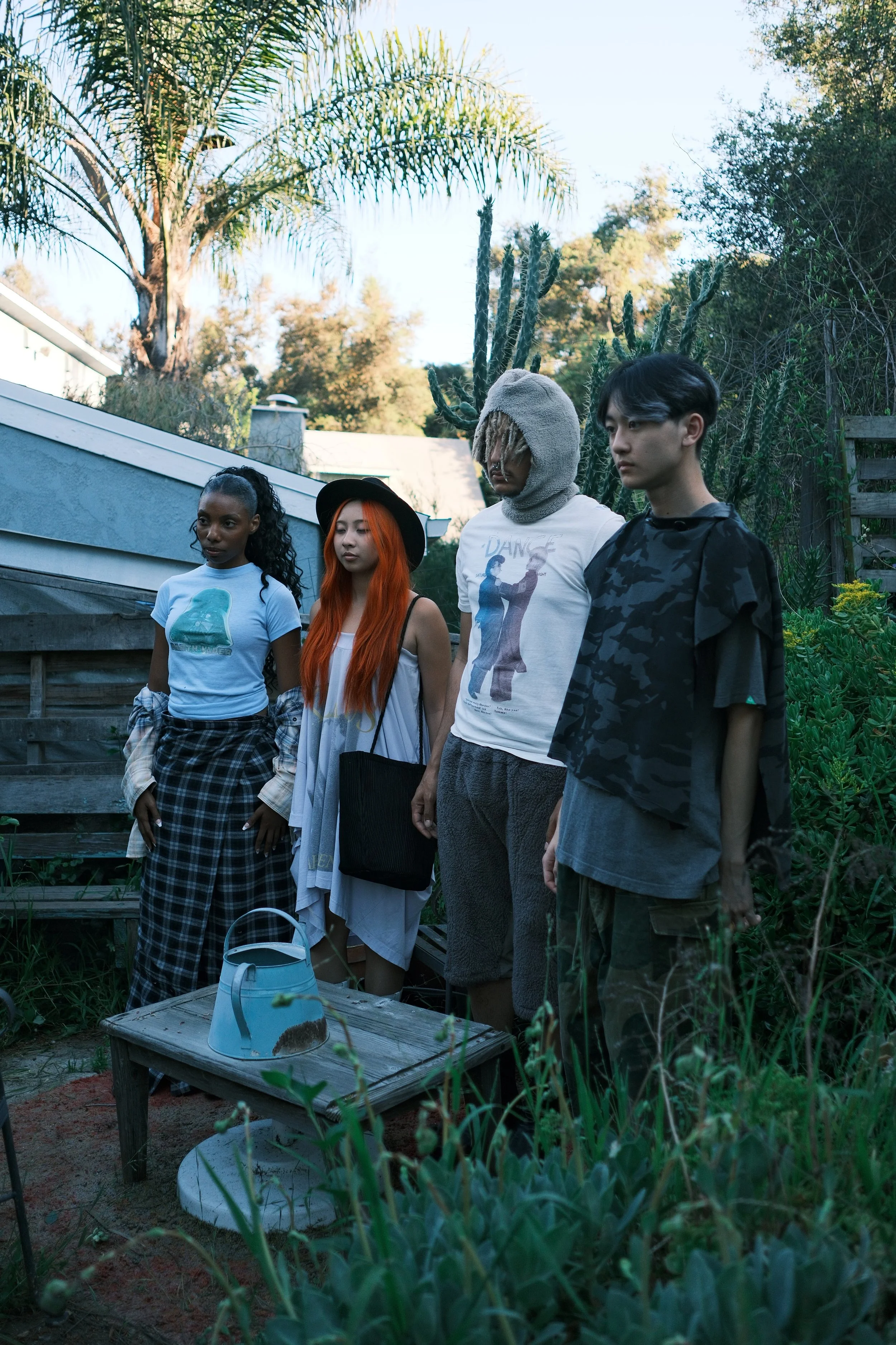 archive_undercover_vintage_americana_elton_louie_bucket_bag_lamp_shade_fashion_editorial_lookbook_guidi_isa_boulder_rug_shorts_maximalist_raf_simons_adjustable_wrap_skirt_balenciaga_jinbaori_poncho_smock_pullover_military_surplus_utility_designer_cut