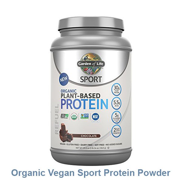 Organic Vegan Sport Protein Powder, Chocolate