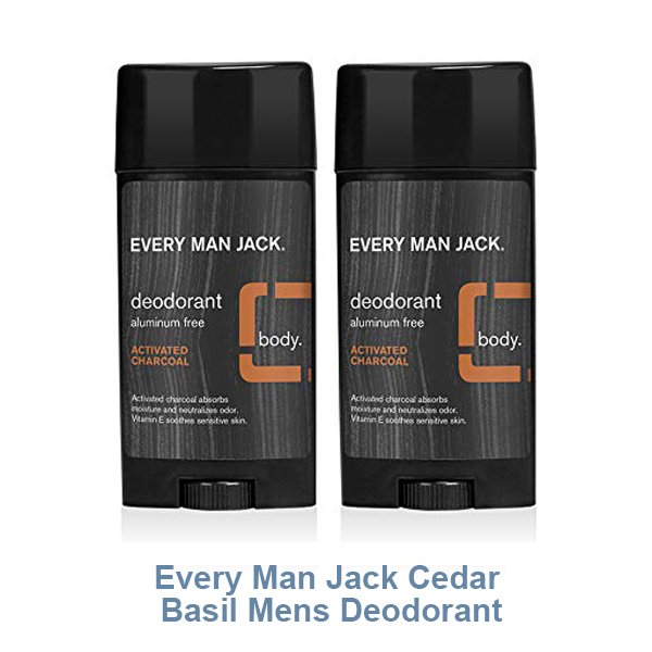 Every Man Jack Cedar + Basil Mens Deodorant