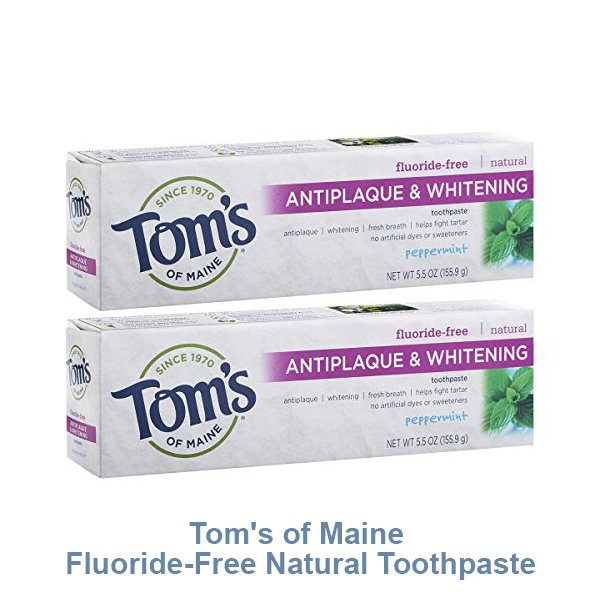 Tom's of Maine Fluoride-Free Antiplaque &amp; Whitening Natural Toothpaste