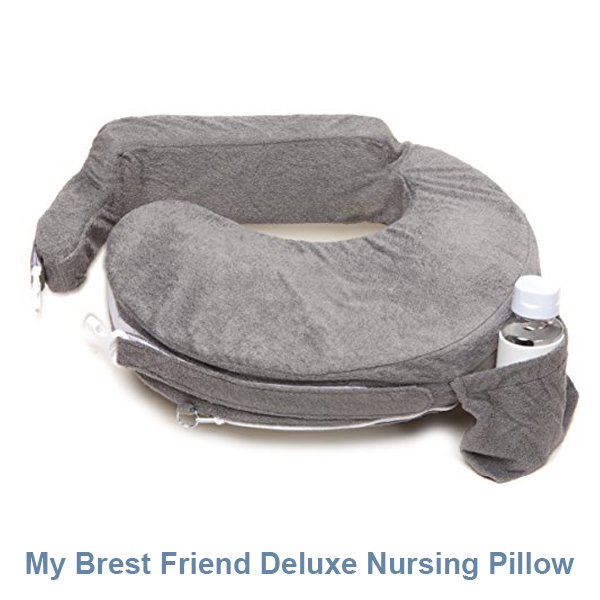 My Brest Friend Deluxe Nursing Pillow, Evening Grey