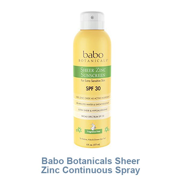 Babo Botanicals Sheer Zinc Continuous Spray Sunscreen SPF 30