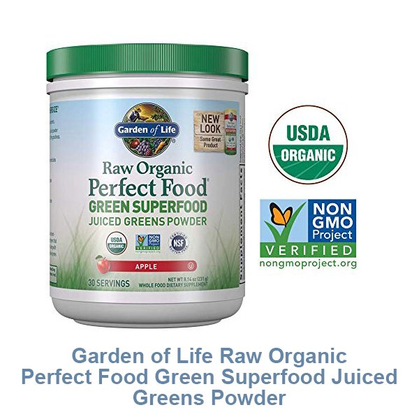 Garden of Life Raw Organic Perfect Food Green Superfood Juiced Greens Powder