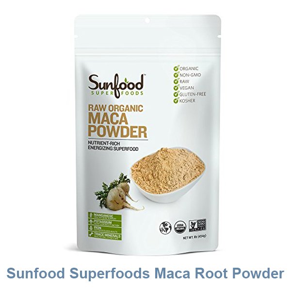 Sunfood Superfoods Maca Root Powder, Organic, Raw for Men &amp; Women
