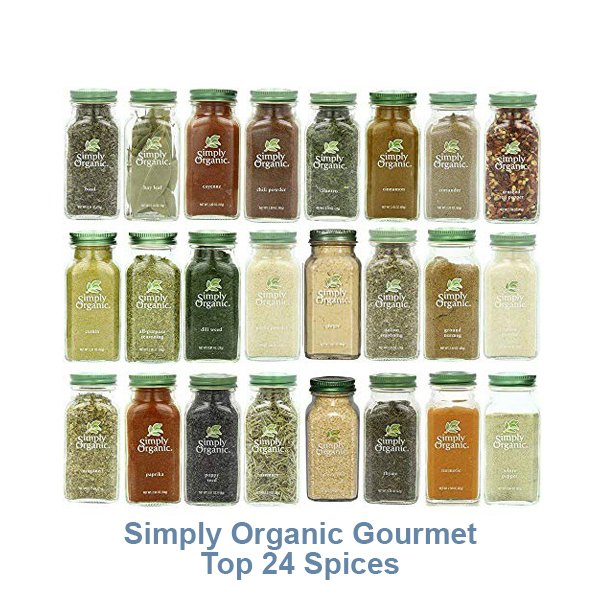 Simply Organic Gourmet Top 24 Spices Set