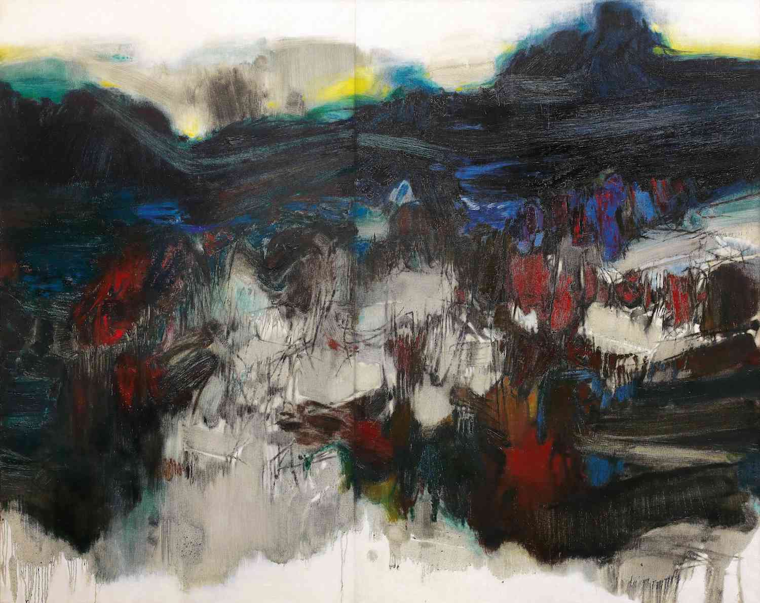Chu Teh-Chun, 'Untitled', 1963, oil on canvas, 195 x 243.5cm. Image courtesy of Christie's.