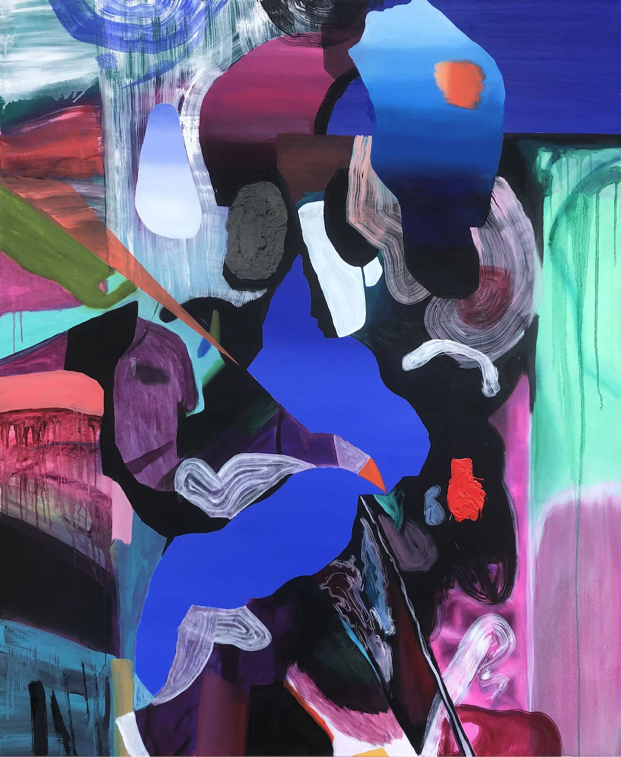 Keith Teo, ‘I can't remember Adjacent Colors’, 2019, oil on canvas, 150 x 120cm. Image courtesy of Richard Koh Fine Art and the artist.